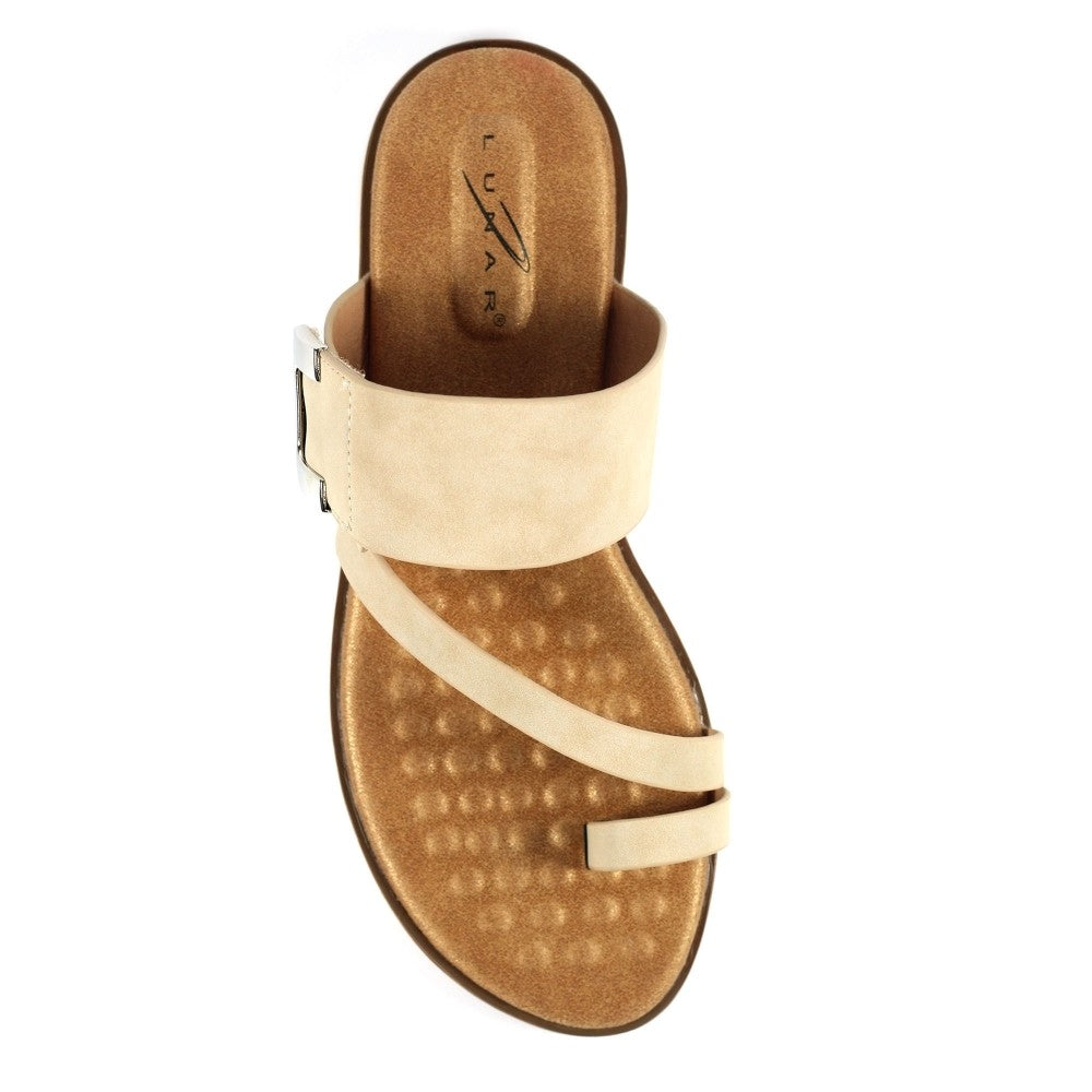 Beige - Lifestyle - Lunar Womens-Ladies Ellis Sandals