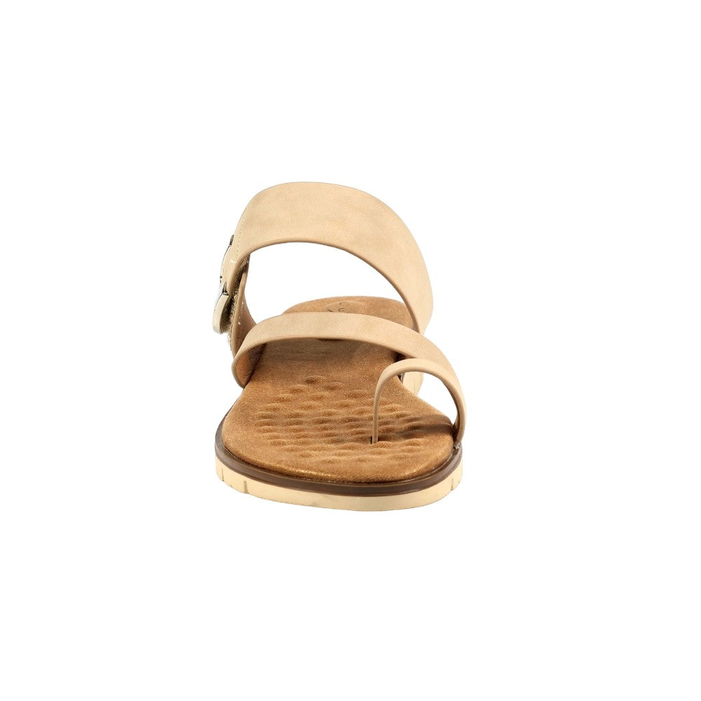 Beige - Pack Shot - Lunar Womens-Ladies Ellis Sandals