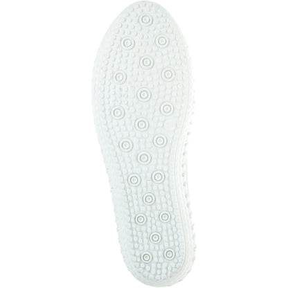 Silver - Lifestyle - Lunar Womens-Ladies St Ives Metallic Leather Plimsolls