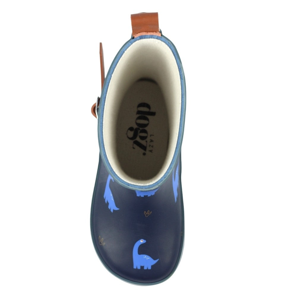 Blue - Lifestyle - Lazy Dogz Childrens-Kids Bronty Wellington Boots