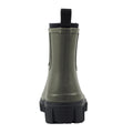 Olive - Back - Lazy Dogz Womens-Ladies Lake Ankle Wellington Boots