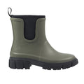 Olive - Side - Lazy Dogz Womens-Ladies Lake Ankle Wellington Boots