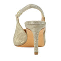 Gold - Back - Lunar Womens-Ladies Janine Sling Back Shoes
