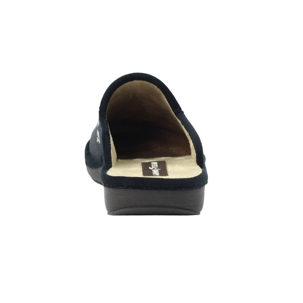 Grey - Back - Goodyear Mens Huxley Mule Slippers