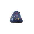 Navy - Pack Shot - Lunar Womens-Ladies Love Mule Slippers