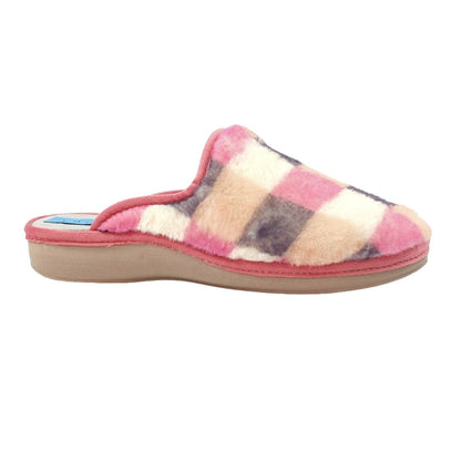 Pink - Front - Lunar Womens-Ladies Yasmina Mule Slippers