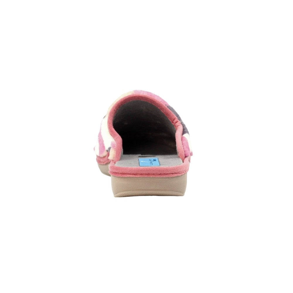 Pink - Back - Lunar Womens-Ladies Yasmina Mule Slippers