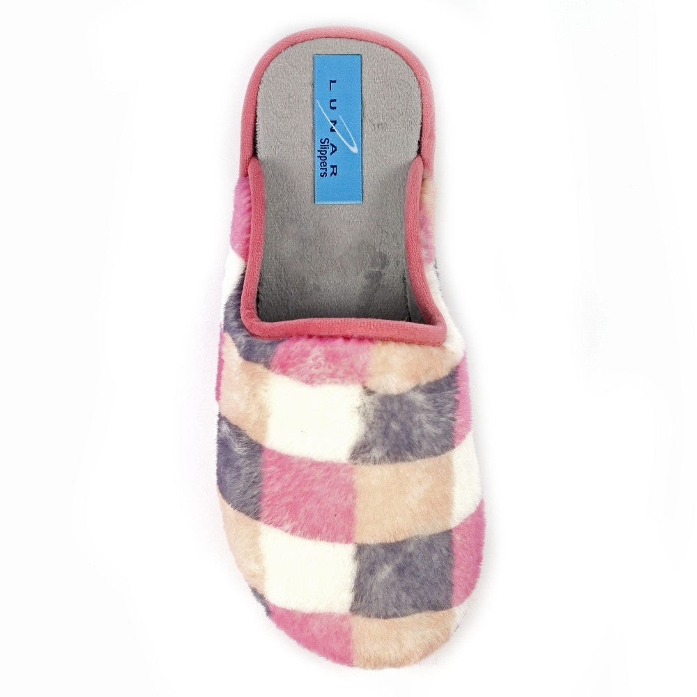 Pink - Lifestyle - Lunar Womens-Ladies Yasmina Mule Slippers