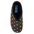 Black - Pack Shot - Lunar Womens-Ladies Studio Slippers