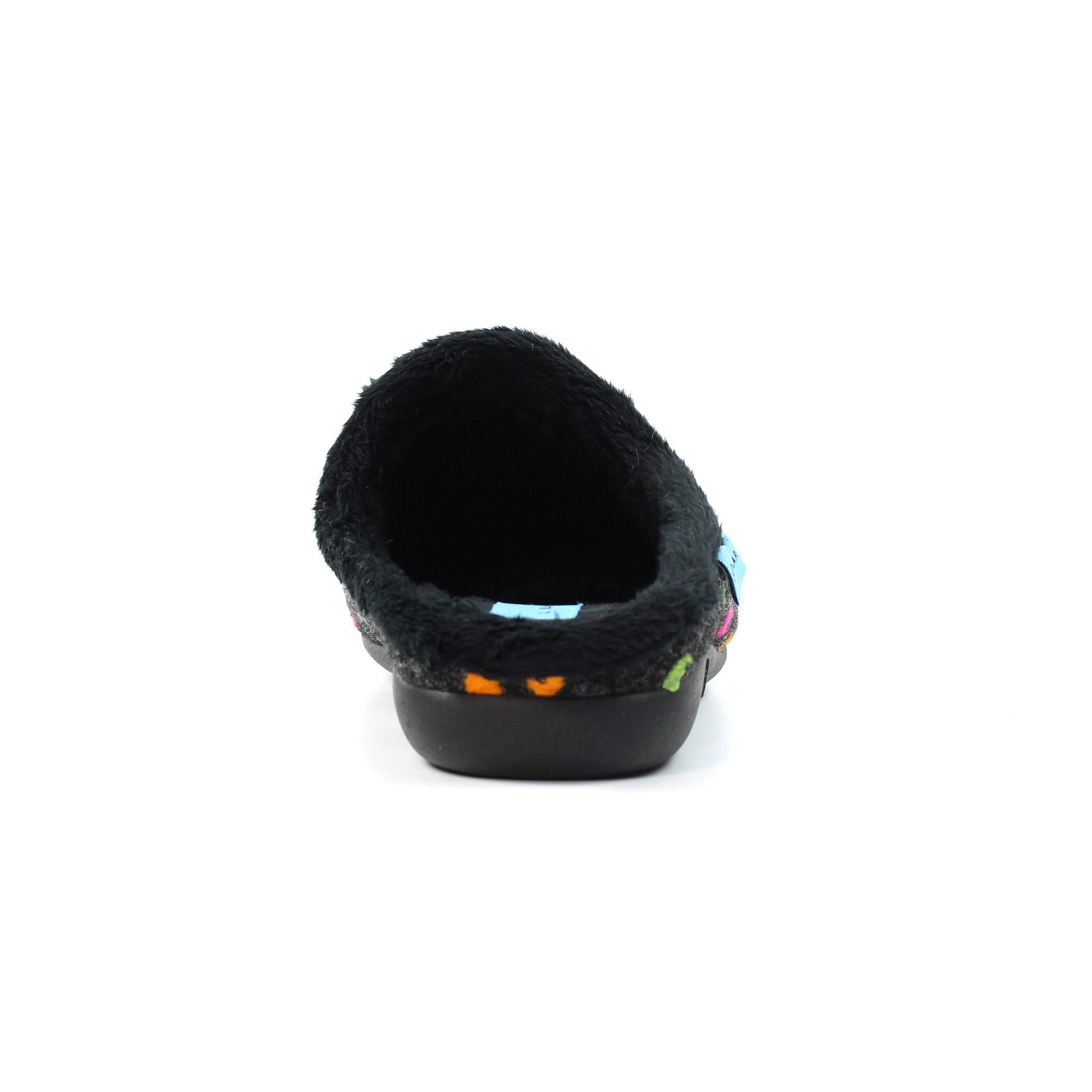 Black - Lifestyle - Lunar Womens-Ladies Peanut Mule Slippers