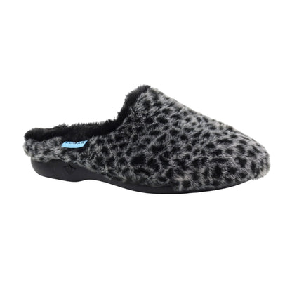 Black - Front - Lunar Womens-Ladies Kano Mule Slippers