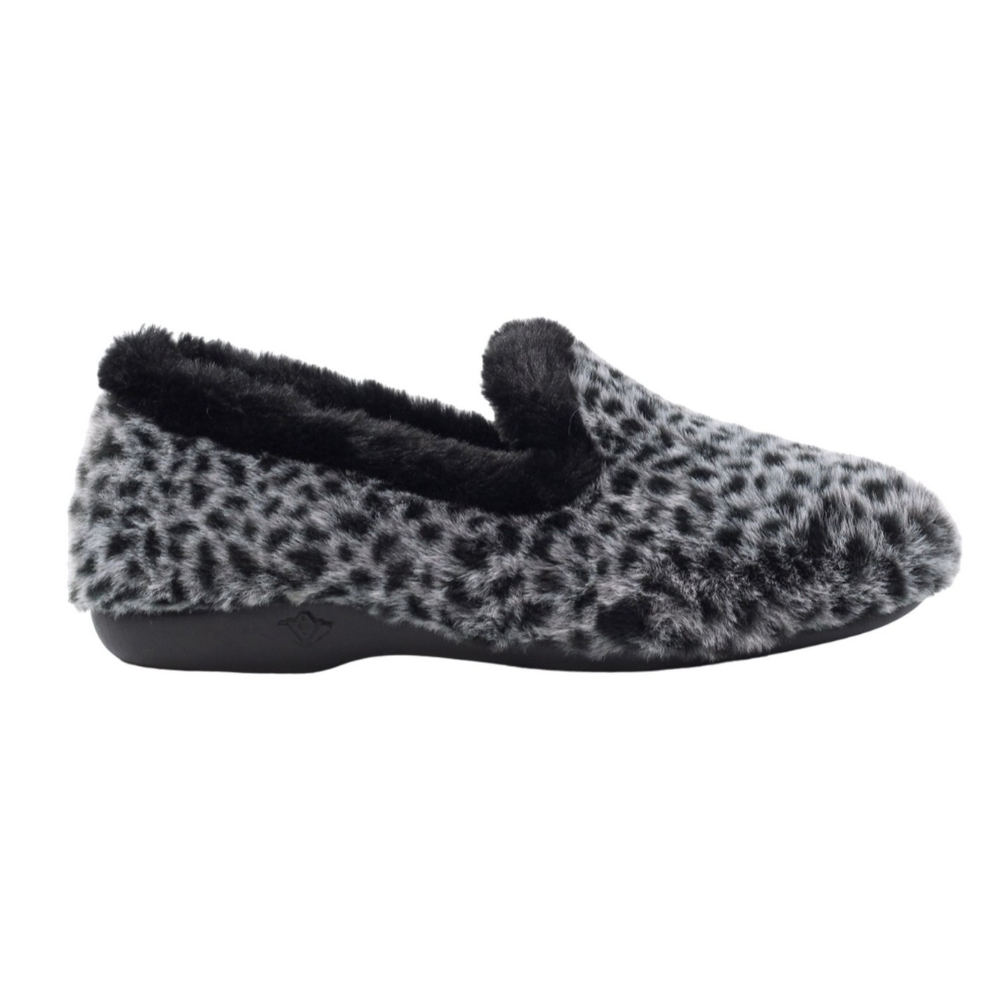 Black - Side - Lunar Womens-Ladies Tripoli Slippers