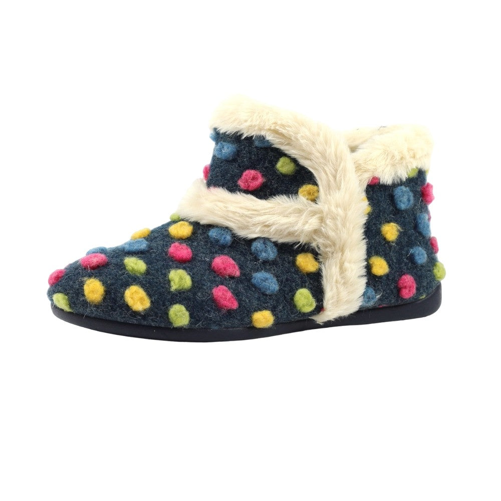 Navy - Lifestyle - Lunar Womens-Ladies Latte Slipper Boots