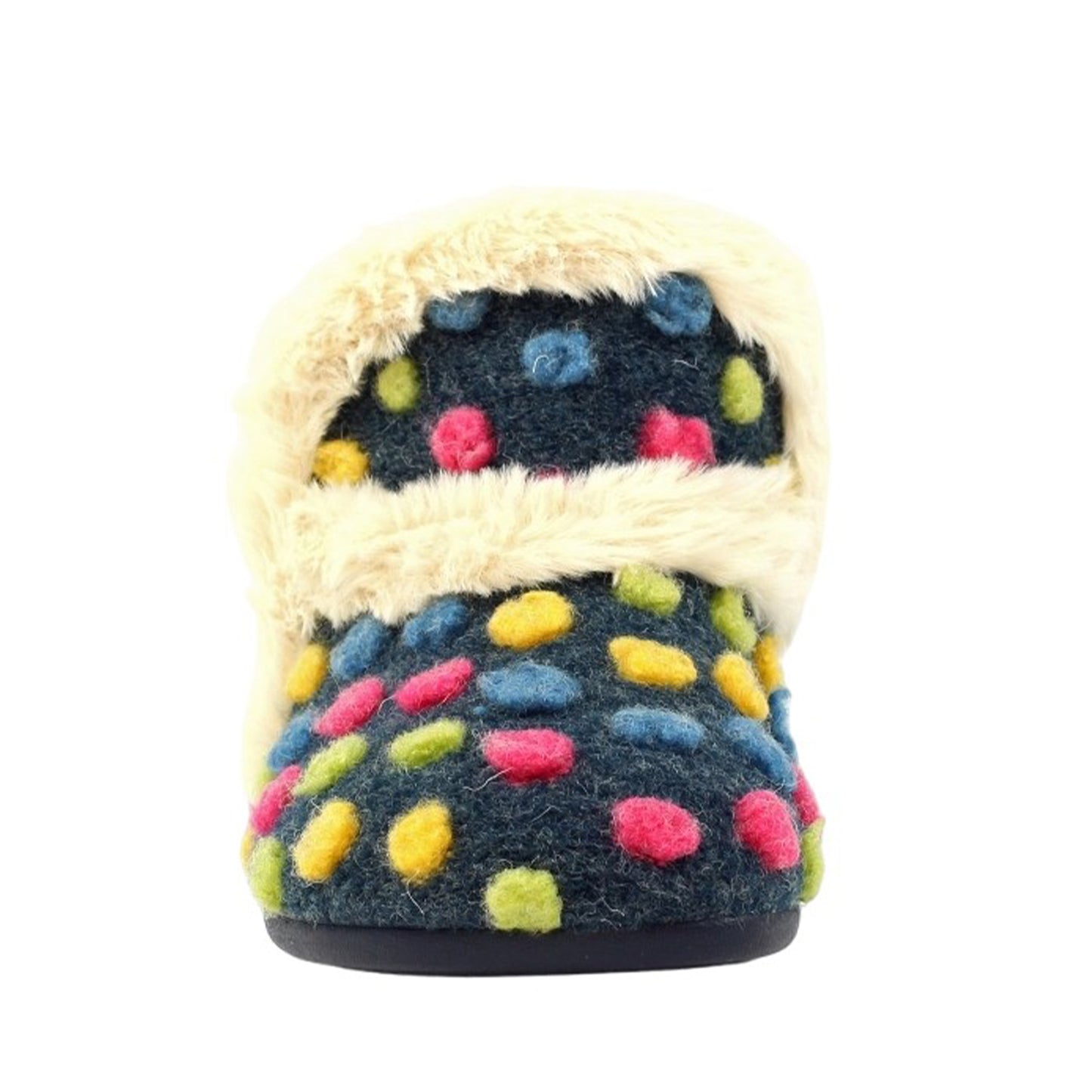 Navy - Pack Shot - Lunar Womens-Ladies Latte Slipper Boots