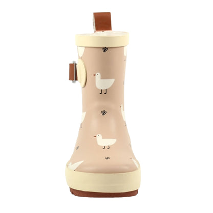Beige - Lifestyle - Lazy Dogz Childrens-Kids Downy Wellington Boots