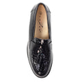 Black - Pack Shot - Lunar Womens-Ladies Vivi Patent Faux Leather Loafers