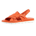 Orange - Side - Lunar Womens-Ladies Sardinia Leather Sandals