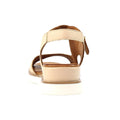 Natural - Back - Lunar Womens-Ladies Spring Leather Wedge Sandals