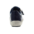 Navy - Back - Lunar Womens-Ladies Napier Patent Faux Leather Shoes