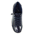 Navy - Lifestyle - Lunar Womens-Ladies Napier Patent Faux Leather Shoes