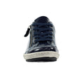 Navy - Pack Shot - Lunar Womens-Ladies Napier Patent Faux Leather Shoes