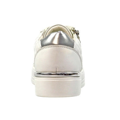 White - Back - Lunar Womens-Ladies Xenon Trainers