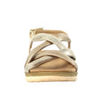 Gold - Close up - Lunar Womens-Ladies Roma Sandals