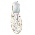 White - Lifestyle - Lunar Womens-Ladies Iva Leather Plimsolls