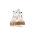 White - Pack Shot - Lunar Womens-Ladies Iva Leather Plimsolls