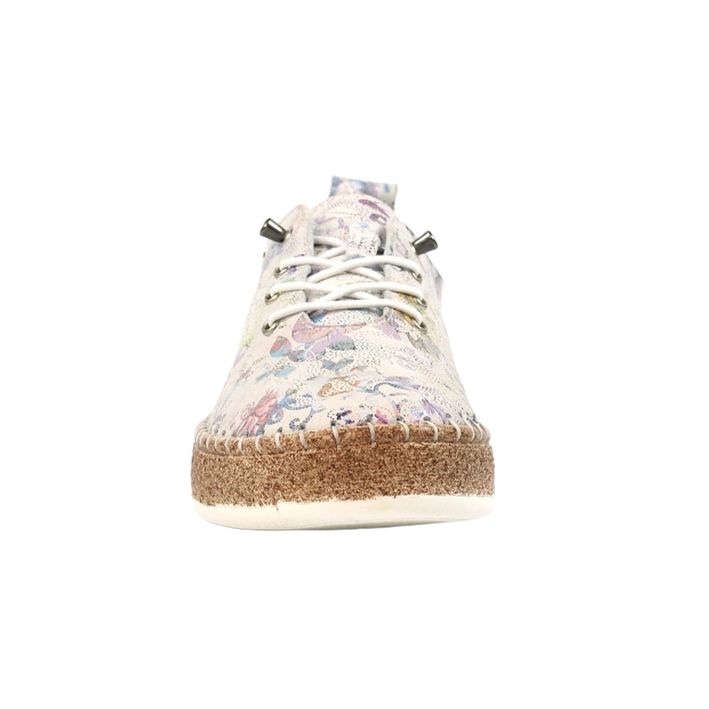 White - Pack Shot - Lunar Womens-Ladies Iva Leather Plimsolls
