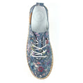 Blue - Lifestyle - Lunar Womens-Ladies Iva Leather Plimsolls