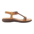 Camel - Side - Lunar Womens-Ladies Ravello Sandals