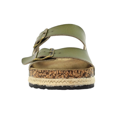 Green - Close up - Lunar Womens-Ladies Belinda Sandals