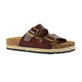 Brown - Front - Lunar Womens-Ladies Belinda Sandals