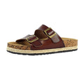 Brown - Side - Lunar Womens-Ladies Belinda Sandals