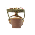 Khaki Green - Back - Lunar Womens-Ladies Clemont Sandals