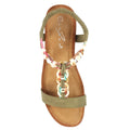 Khaki Green - Lifestyle - Lunar Womens-Ladies Clemont Sandals