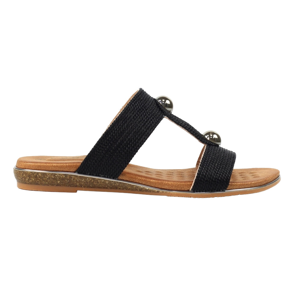 Black - Lifestyle - Lunar Womens-Ladies Callow II Mule Sandals