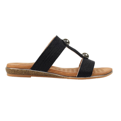 Black - Lifestyle - Lunar Womens-Ladies Callow II Mule Sandals
