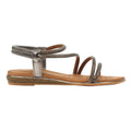 Grey - Side - Lunar Womens-Ladies Cortez Sandals