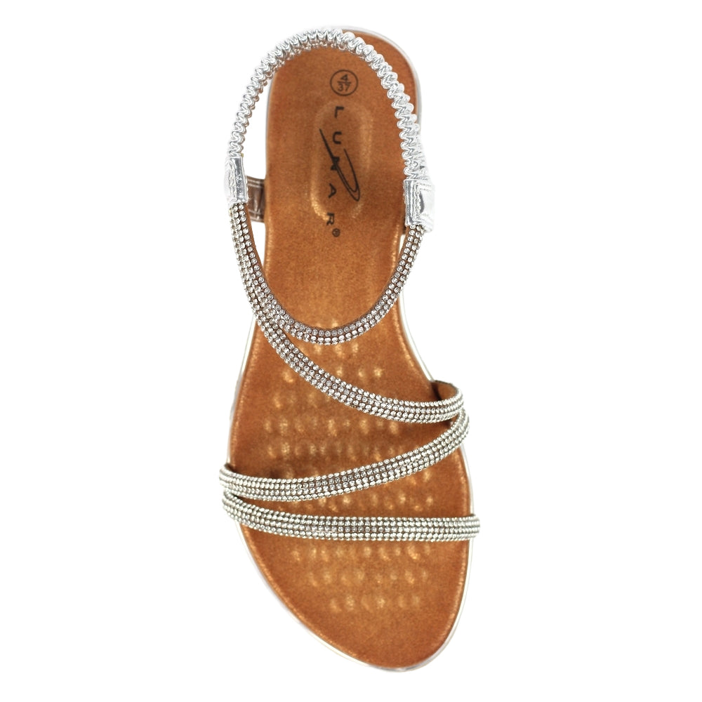 Silver - Lifestyle - Lunar Womens-Ladies Cortez Sandals