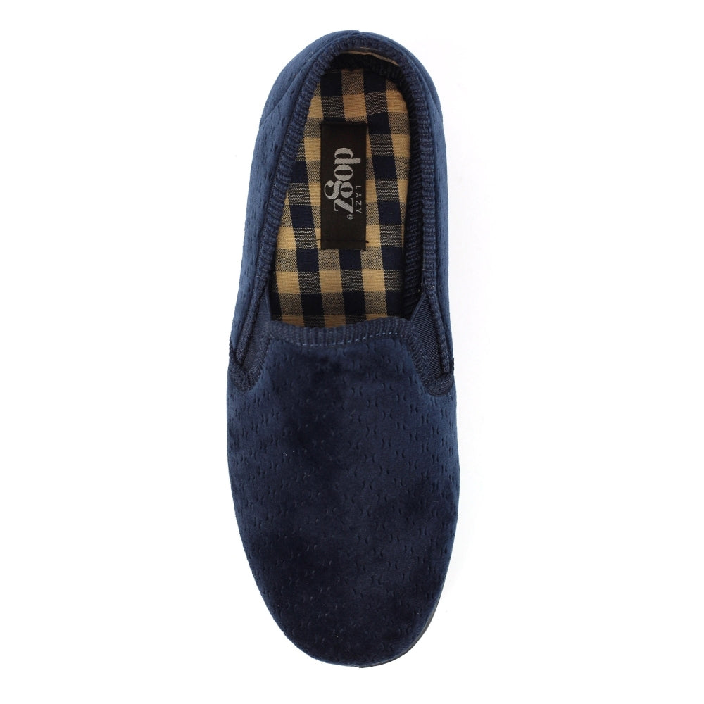 Navy - Pack Shot - Lazy Dogz Mens Tamar II Slippers