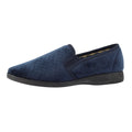 Navy - Side - Lazy Dogz Mens Tamar II Slippers