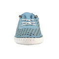 Mid Blue - Pack Shot - Lunar Womens-Ladies Bonbon Leather Plimsolls