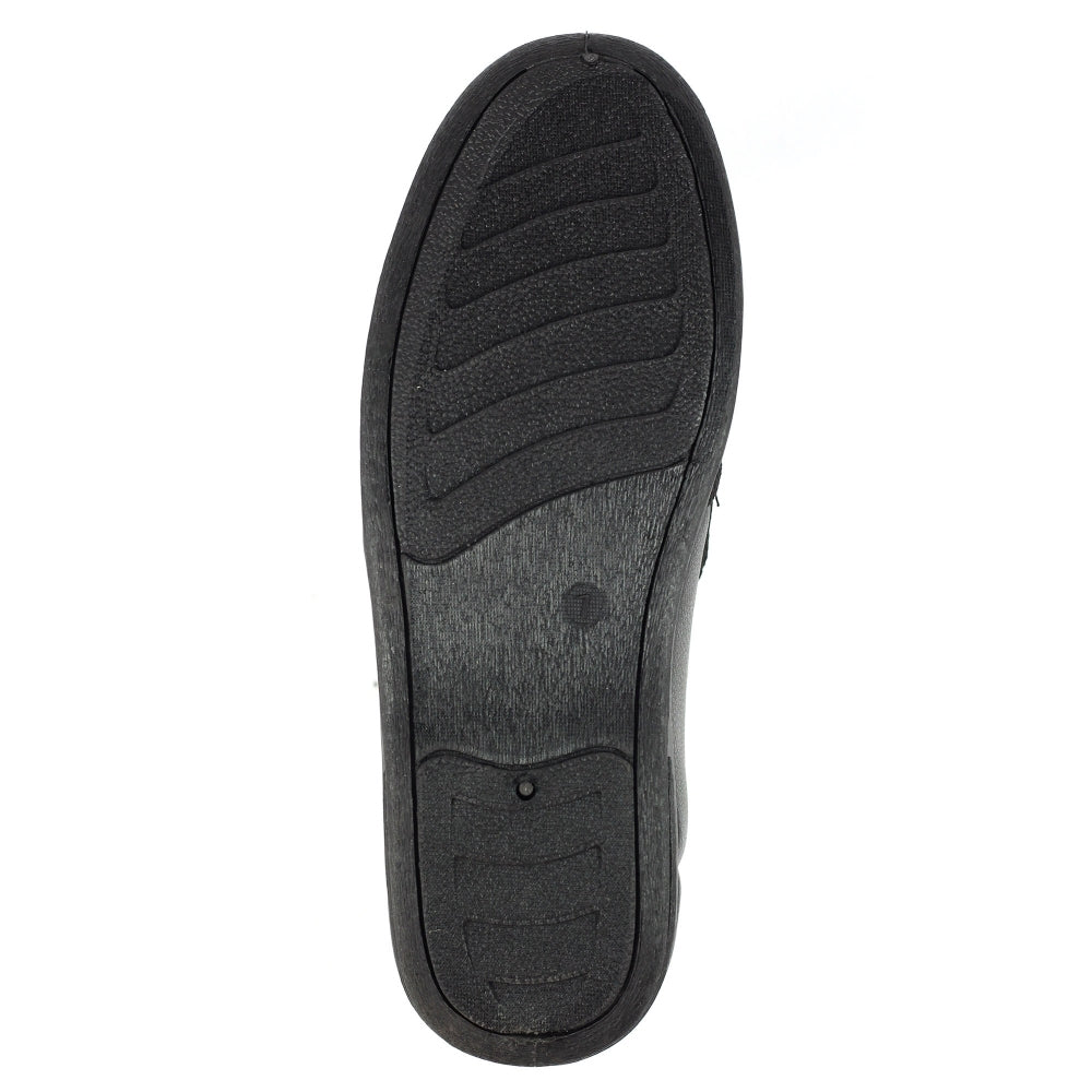 Black - Close up - Lazy Dogz Mens Trent II Slippers