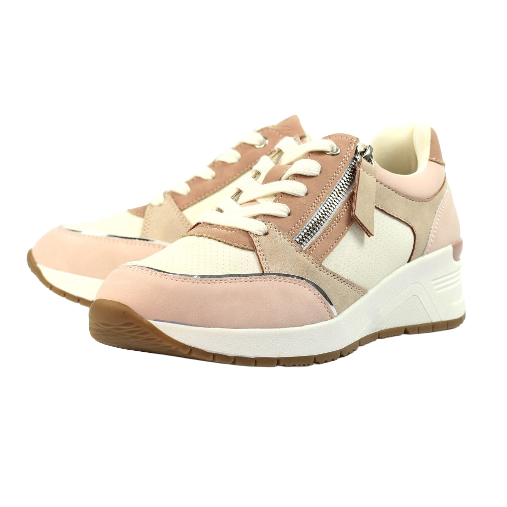 Pink - Close up - Lunar Womens-Ladies Birkdale Trainers