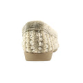 Beige - Back - Lunar Womens-Ladies Cambria Slippers
