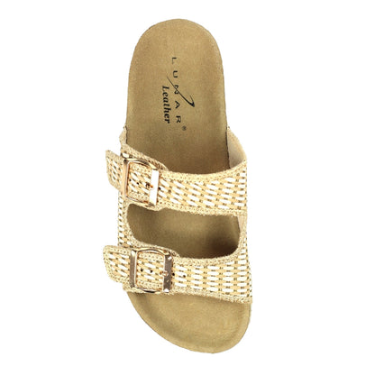 Natural - Pack Shot - Lunar Womens-Ladies Bijou Sandals