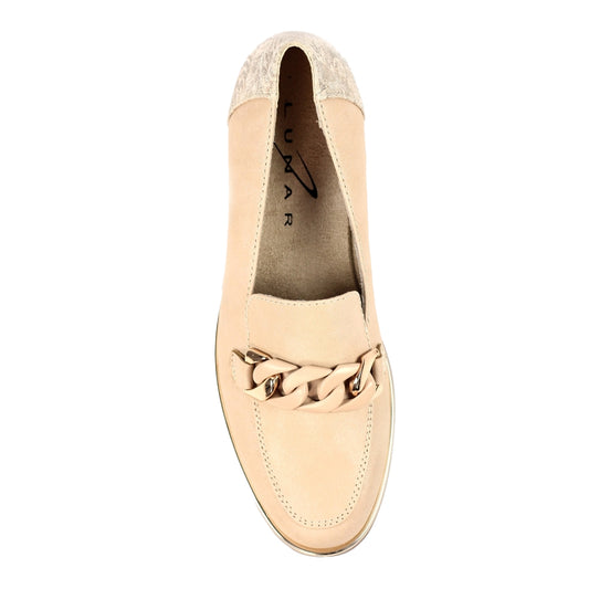 Natural - Front - Lunar Womens-Ladies Merida Shoes