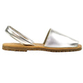 Silver - Back - Lunar Womens-Ladies Ameera Leather Sandals